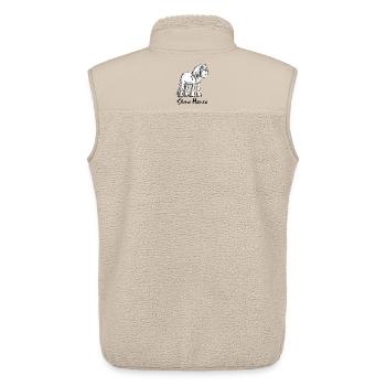 Funny Shire Horse I Kaltblutpferd I Geschenk - Unisex Sherpaweste von Stanley/Stella - Beige - Hinten - AI Model Male 178 light (178cm)