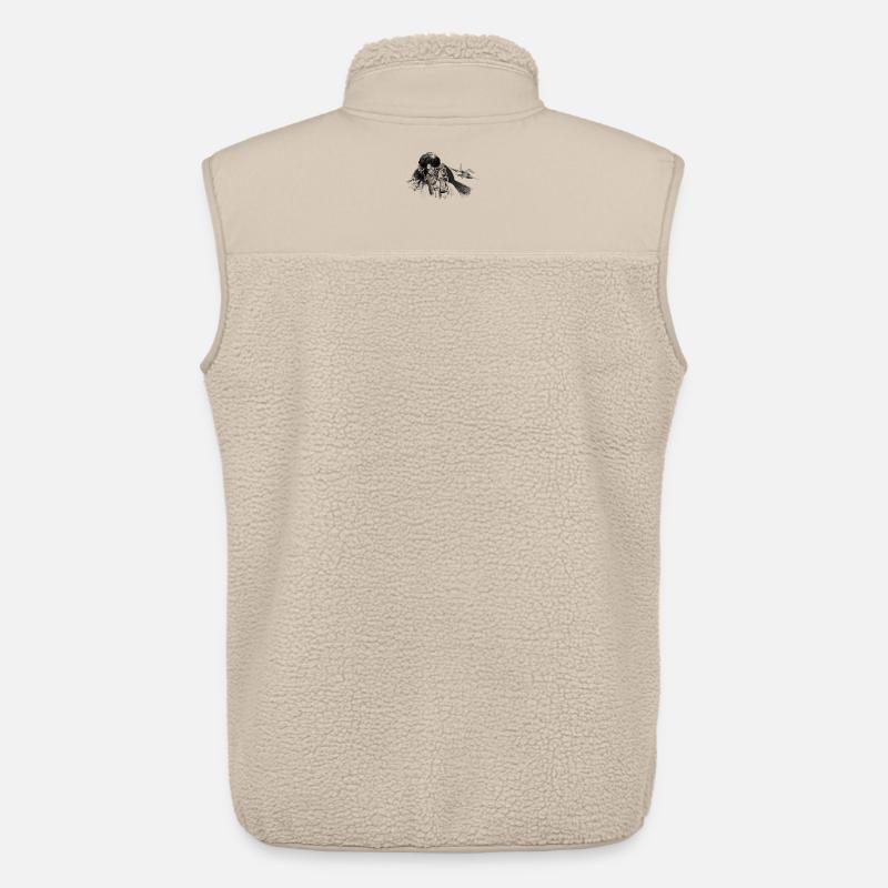 Fighter pilot - Veste sans manches sherpa unisexe Stanley/Stella - beige