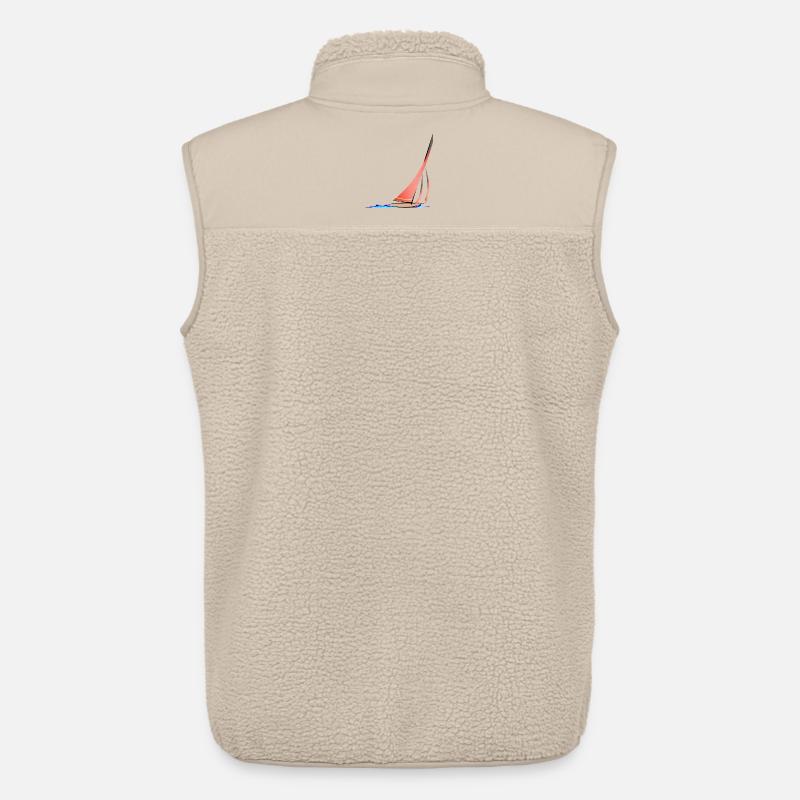 Segelboot Geschwindigkeit - Unisex Sherpaweste von Stanley/Stella - Beige