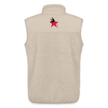 Stabhochsprung Stabhochsprunger Sport Sportler - Unisex Sherpaweste von Stanley/Stella - Beige - Hinten - AI Model Male 178 light (178cm)