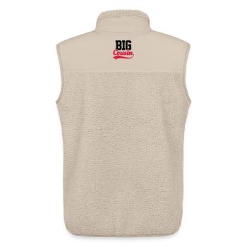 Big Cousin - Unisex Sherpaweste von Stanley/Stella - Beige - Hinten - AI Model Male 178 light (178cm)