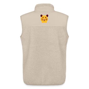 Süsser Hamster - Unisex Sherpaweste von Stanley/Stella - Beige - Hinten - AI Model Male 178 light (178cm)