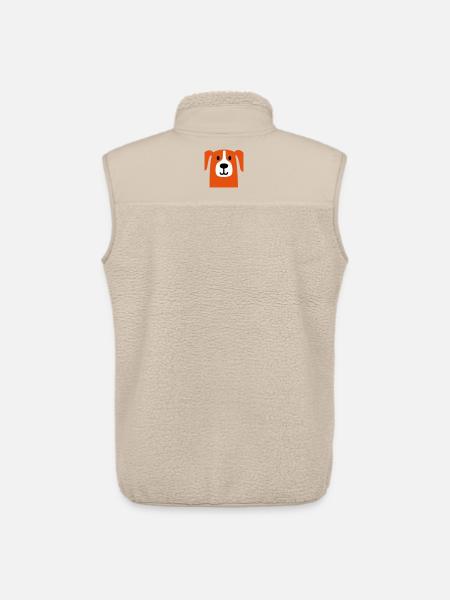 Chien mignon - Veste sans manches sherpa unisexe Stanley/Stella - beige