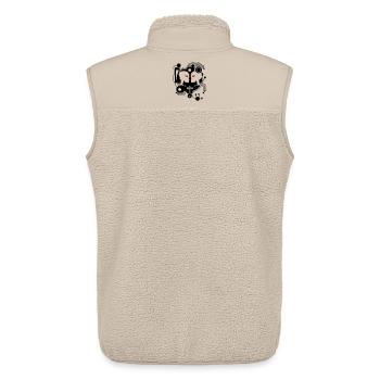 Cyber Love Schaltkreis mit zwei Cyborgs - Unisex Sherpaweste von Stanley/Stella - Beige - Hinten - AI Model Male 178 light (178cm)