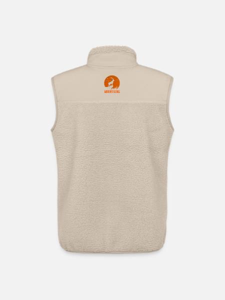 Steinbock am Sonnenkreis - Unisex Sherpaweste von Stanley/Stella - Beige