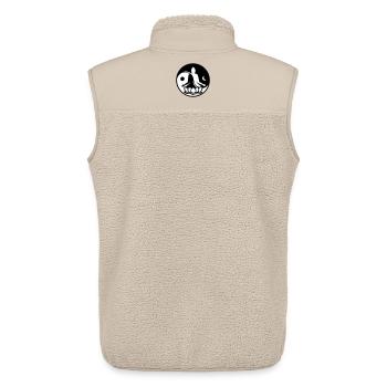 Yin und Yang - Unisex Sherpaweste von Stanley/Stella - Beige - Hinten - AI Model Male 178 light (178cm)