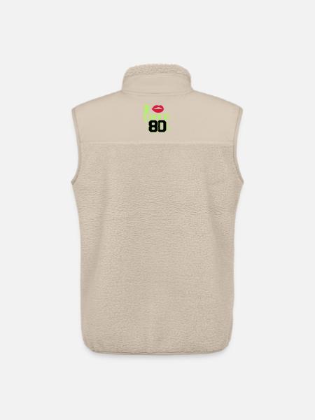 I love the 80s - Unisex Sherpa Gilet by Stanley/Stella - beige