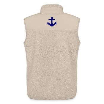 Anker Norddeutschland Seemann Matrose Kapitän - Unisex Sherpaweste von Stanley/Stella - Beige - Hinten - AI Model Male 178 light (178cm)