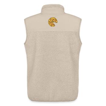 Partnerlook | Pizza Liebe Paar Pärchen Lustig - Unisex Sherpaweste von Stanley/Stella - Beige - Hinten - AI Model Male 178 light (178cm)