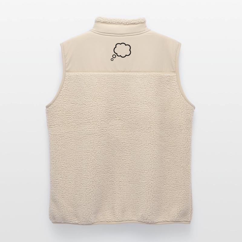 Thinking Bubble Comic Thought Bubble Bubble Thoughts Unisex Sherpa Gilet by Stanley/Stella