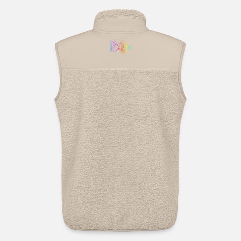Abstrakte Linien Design 01 - Unisex Sherpaweste von Stanley/Stella - Beige