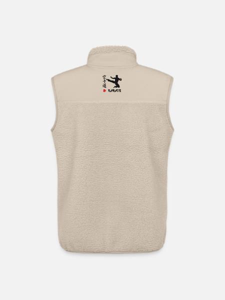 Karate black - Unisex Sherpa Gilet by Stanley/Stella - beige