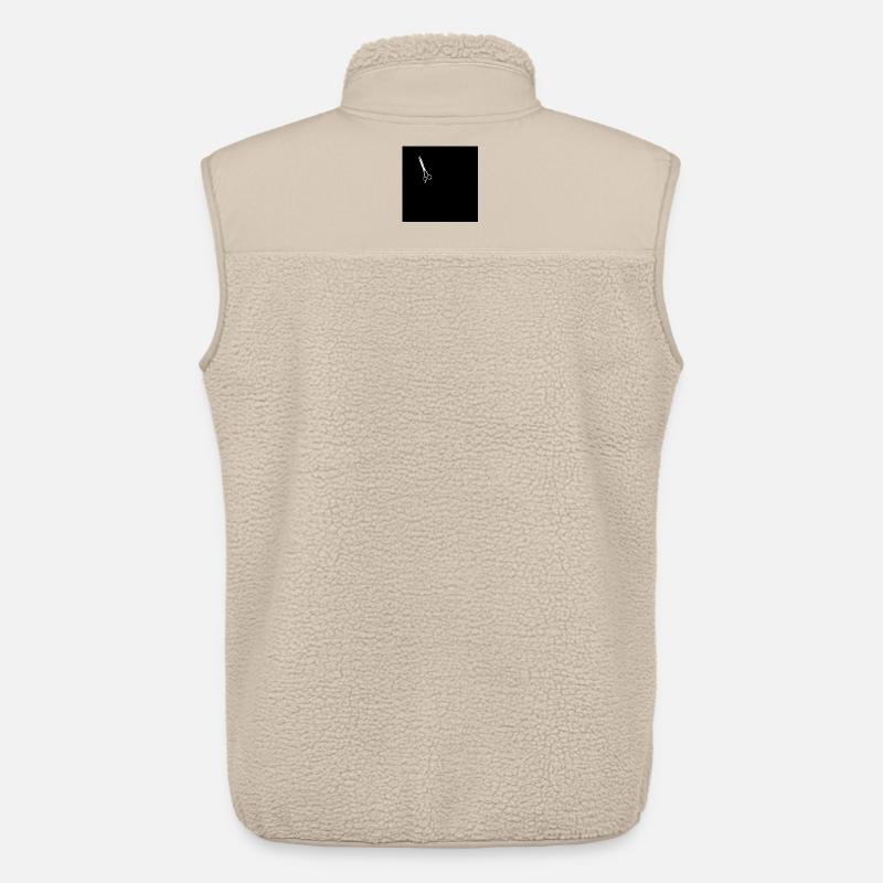 Ciseaux de coiffeur - Veste sans manches sherpa unisexe Stanley/Stella - beige