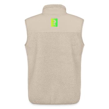 Scooter Sport Design / Geschenkidee - Unisex Sherpaweste von Stanley/Stella - Beige - Hinten - AI Model Male 178 light (178cm)