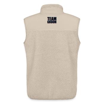 L'équipe Groom 3D - Veste sans manches sherpa unisexe Stanley/Stella - beige - Dos - AI Model Male 178 light (178cm)