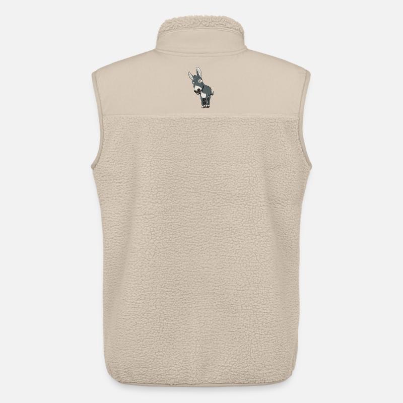 Esel Lasttier - Unisex Sherpaweste von Stanley/Stella - Beige
