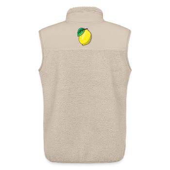 lemon - Unisex Sherpa Gilet by Stanley/Stella - beige - Back - AI Model Male 178 light (178cm)
