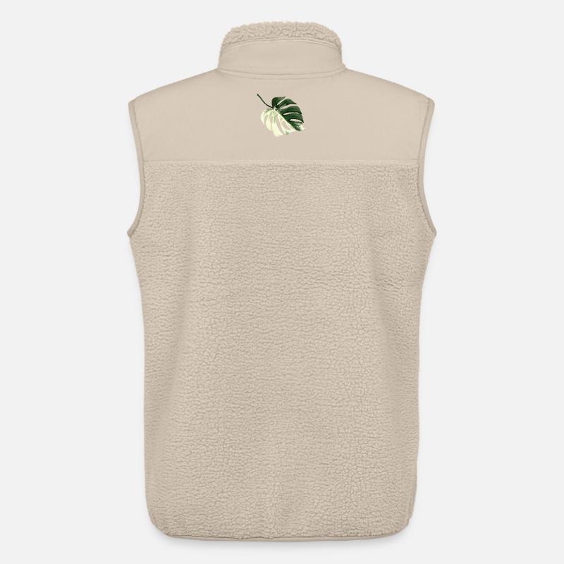 Monstera Premium Design - Unisex Sherpaweste von Stanley/Stella - Beige