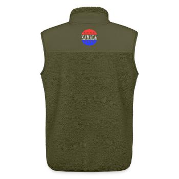 Kamala - Unisex Sherpa Gilet by Stanley/Stella - khaki - Back - AI Model Male 178 light (178cm)