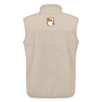 Hamster - Unisex Sherpaweste von Stanley/Stella - Beige - Hinten - AI Model Male 178 light (178cm)