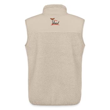 Extra Wurst Barbecue Humor - Unisex Sherpaweste von Stanley/Stella - Beige - Hinten - AI Model Male 178 light (178cm)