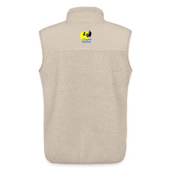 Charente-maritime - Veste sans manches sherpa unisexe Stanley/Stella - beige - Dos - AI Model Male 178 light (178cm)