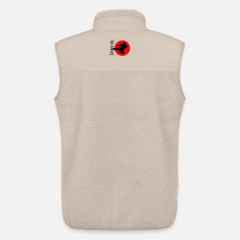 Karate Yokotobigeri - Unisex Sherpaweste von Stanley/Stella - Beige