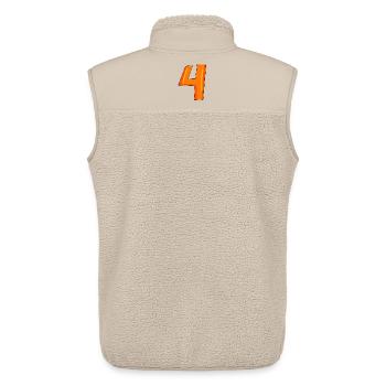 Quatre 4 - Veste sans manches sherpa unisexe Stanley/Stella - beige - Dos - AI Model Male 178 light (178cm)