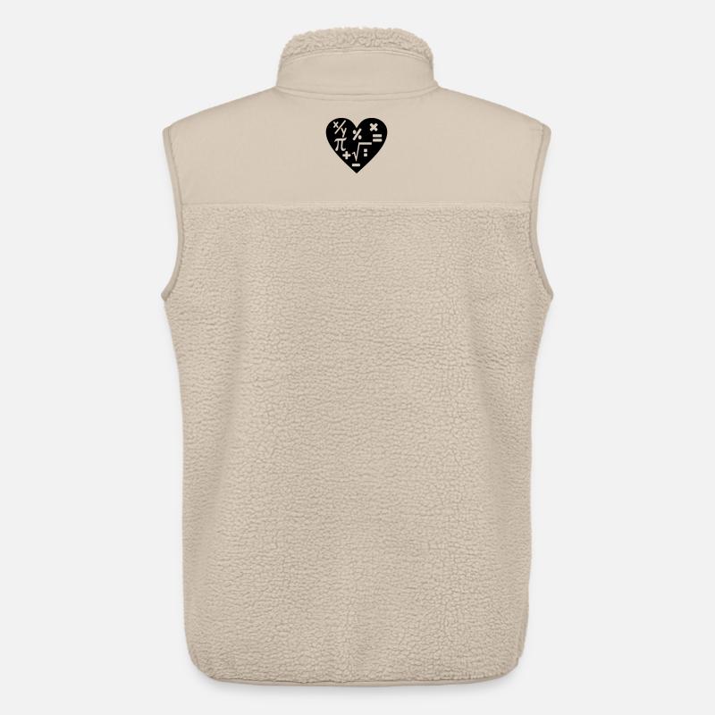 Math arithmetic - Unisex Sherpa Gilet by Stanley/Stella - beige