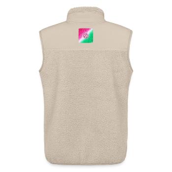 Herz-Chakra-Heilung - Sonja Ariel von Staden - Unisex Sherpaweste von Stanley/Stella - Beige - Hinten - AI Model Male 178 light (178cm)