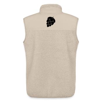 Hopfen für Bier - Unisex Sherpaweste von Stanley/Stella - Beige - Hinten - AI Model Male 178 light (178cm)