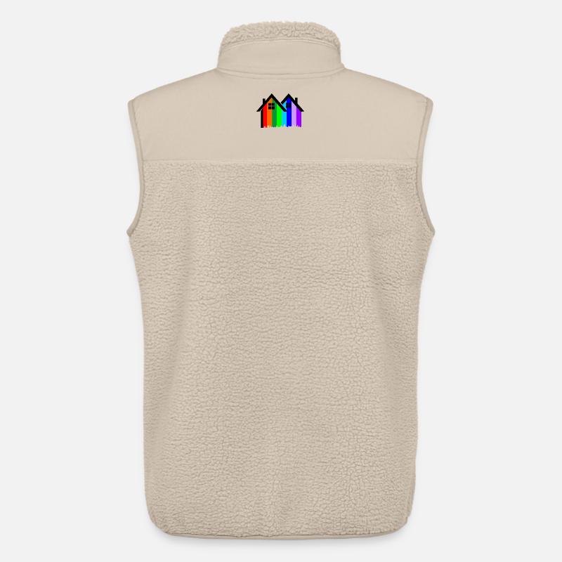 Bunte Häuser streichen - Unisex Sherpaweste von Stanley/Stella - Beige