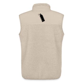 Spraydose mit Strahl für Lackierer, grafiti a - Unisex Sherpaweste von Stanley/Stella - Beige - Hinten - AI Model Male 178 light (178cm)