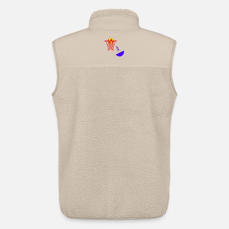 Canestro basket subbuteo - Gilet sherpa unisex di Stanley/Stella - beige