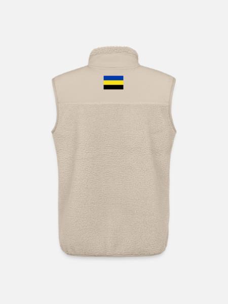 Drapeau de la Gueldre - Veste sans manches sherpa unisexe Stanley/Stella - beige