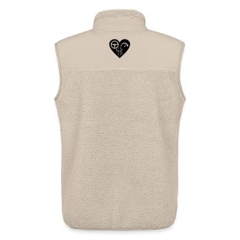 Getriebe 6 Gang Herz - Unisex Sherpaweste von Stanley/Stella - Beige - Hinten - AI Model Male 178 light (178cm)