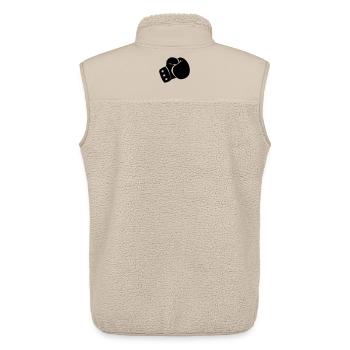 Boxing glove boxing - Unisex Sherpa Gilet by Stanley/Stella - beige - Back - AI Model Male 178 light (178cm)