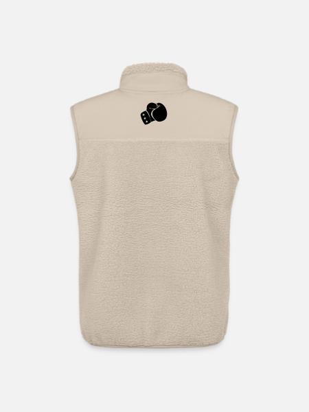 Boxe gant de boxe - Veste sans manches sherpa unisexe Stanley/Stella - beige