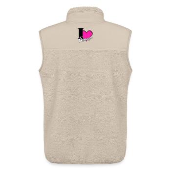 Schlager Party , Schlager Musik , Schlager Liebe - Unisex Sherpaweste von Stanley/Stella - Beige - Hinten - AI Model Male 178 light (178cm)