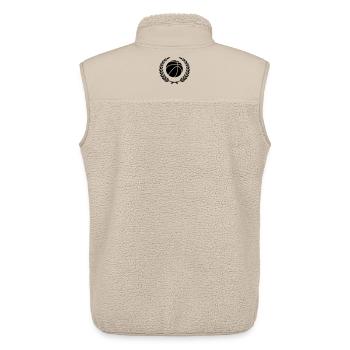 Prix sportif couronne de laurier baketball 3 - Veste sans manches sherpa unisexe Stanley/Stella - beige - Dos - AI Model Male 178 light (178cm)