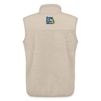 Die ganze Kraft liegt im Schwanz - Unisex Sherpaweste von Stanley/Stella - Beige - Hinten - AI Model Male 178 light (178cm)