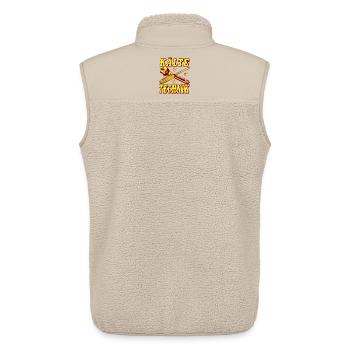 Kälte Technik Retro Design - Unisex Sherpaweste von Stanley/Stella - Beige - Hinten - AI Model Male 178 light (178cm)