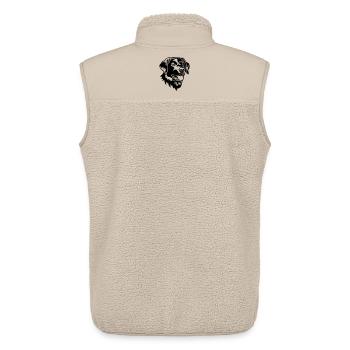 Labrador Kopf - Unisex Sherpaweste von Stanley/Stella - Beige - Hinten - AI Model Male 178 light (178cm)