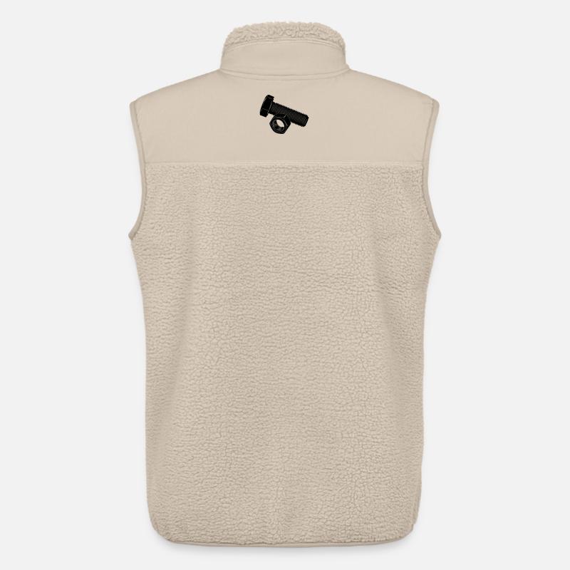 Schraube und Mutter - Unisex Sherpaweste von Stanley/Stella - Beige