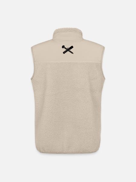 Vis et bouchon pour mur - Veste sans manches sherpa unisexe Stanley/Stella - beige