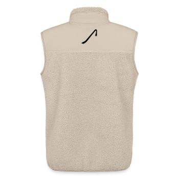 Pied-de-biche un pied-de-biche - Veste sans manches sherpa unisexe Stanley/Stella - beige - Dos - AI Model Male 178 light (178cm)