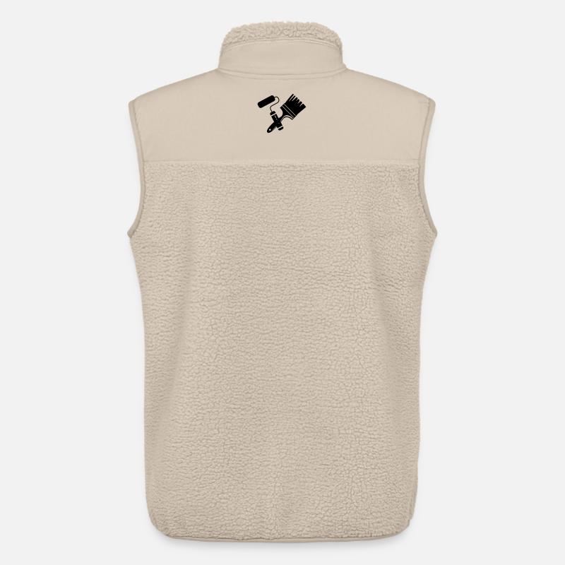 Tool Painter Walze und Pinsel Logo - Unisex Sherpaweste von Stanley/Stella - Beige