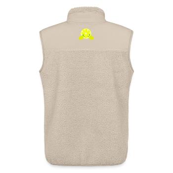 Lemon Lime Lime - Unisex Sherpa Gilet by Stanley/Stella - beige - Back - AI Model Male 178 light (178cm)