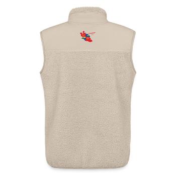 Vaucluse - Veste sans manches sherpa unisexe Stanley/Stella - beige - Dos - AI Model Male 178 light (178cm)