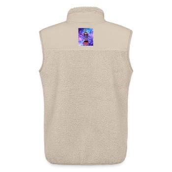 Glitzerstern Figurensommer - Unisex Sherpaweste von Stanley/Stella - Beige - Hinten - AI Model Male 178 light (178cm)